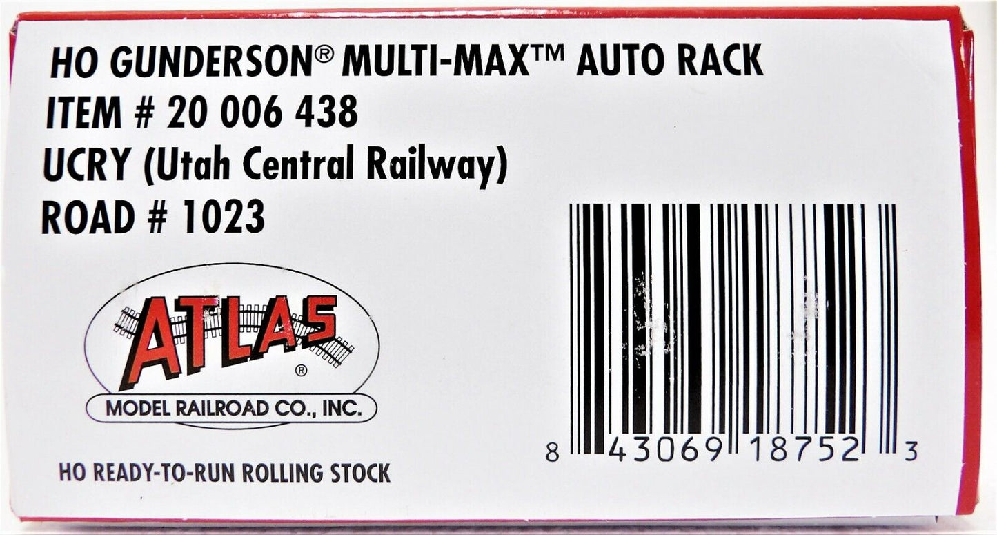 Atlas HO UCRY #1023 Utah Central Gunderson Multi-Max Auto Rack