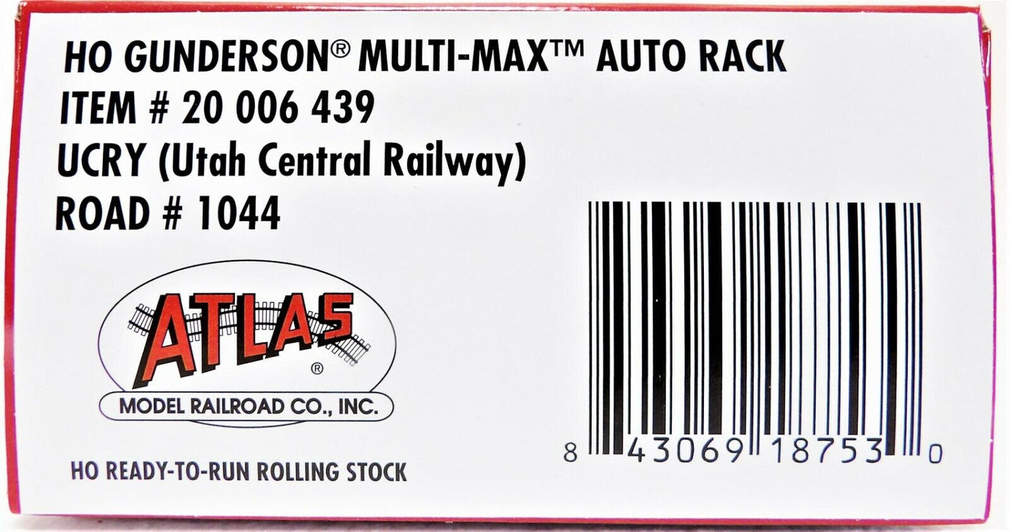 Atlas HO UCRY #1044 Utah Central Gunderson Multi-Max Auto Rack