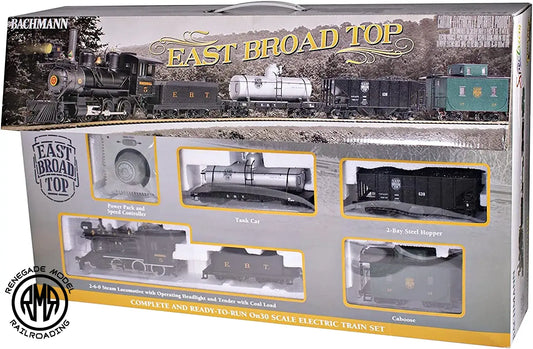 Bachmann 25025 On-30 East Broad Top Freight Train Set New