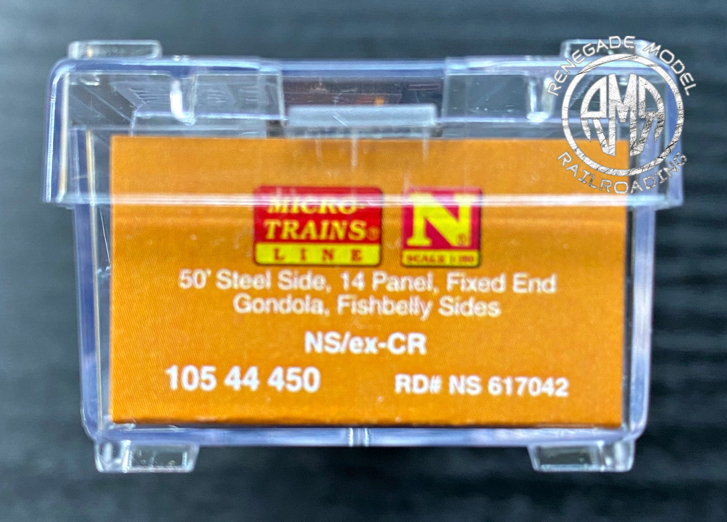 Micro Trains N 10544450 NS ex-CR 50' Gondola #617042 Weathered FT Series #7