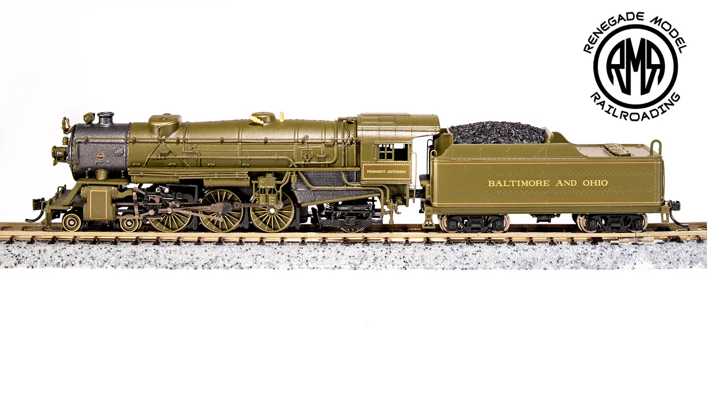BLI N 6924 Heavy Pacific 4-6-2 B&O 5301 President Adams Paragon4 Sound DC DCC
