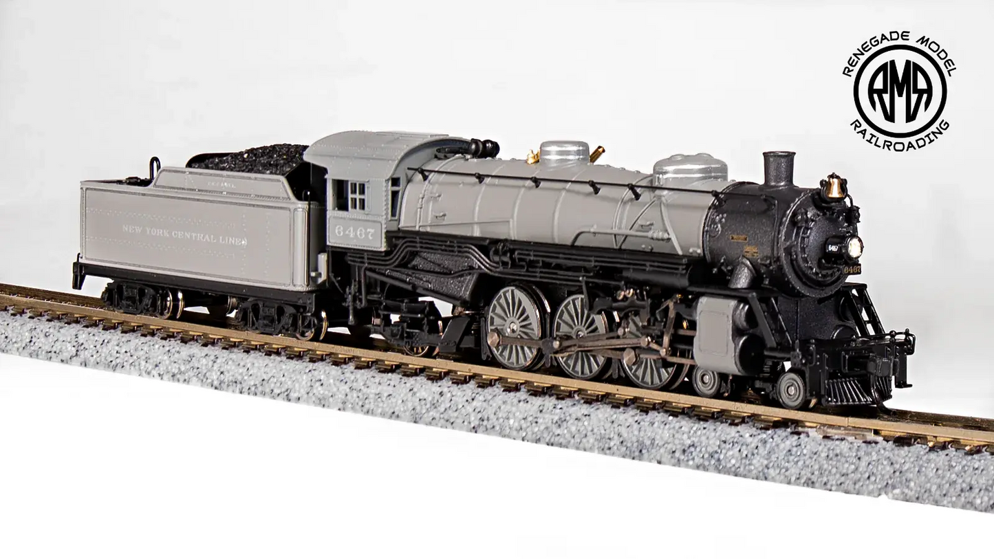 BLI N 6948 Light Pacific 4-6-2 NYC 6467 "Battleship Gray" Paragon4 Sound DC DCC