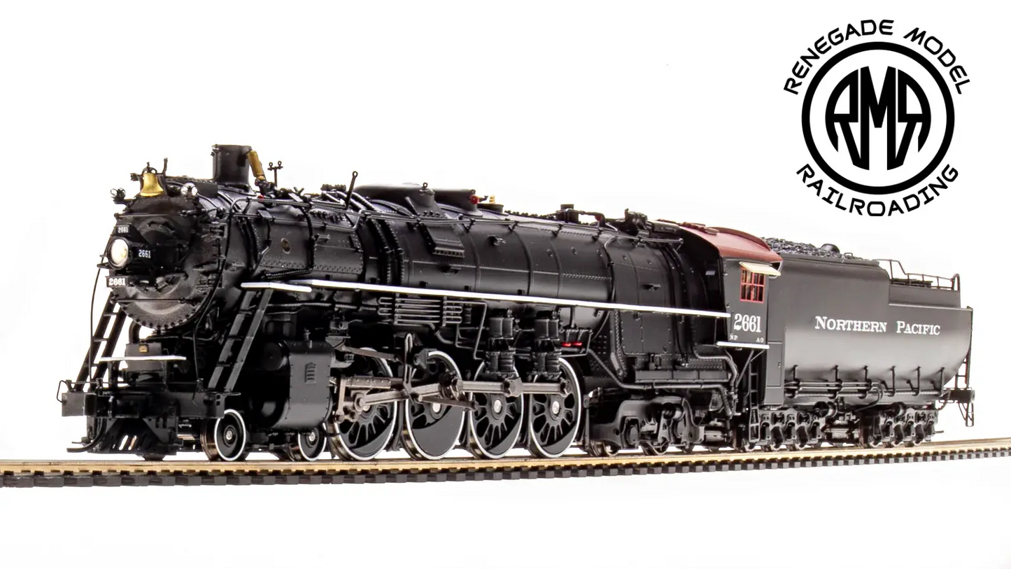 BLI HO 6961 Northern Pacific A-3 4-8-4 #2665 Black Boiler Paragon4 Sound DC DCC Smoke