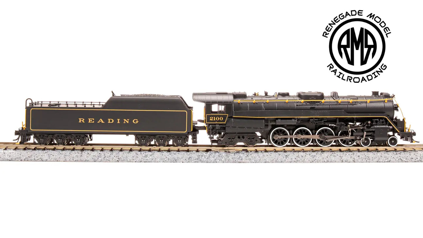 Broadway Limited 7405 N Reading T1 4-8-4 #2124 Paragon 4 Sound DC DCC Smoke