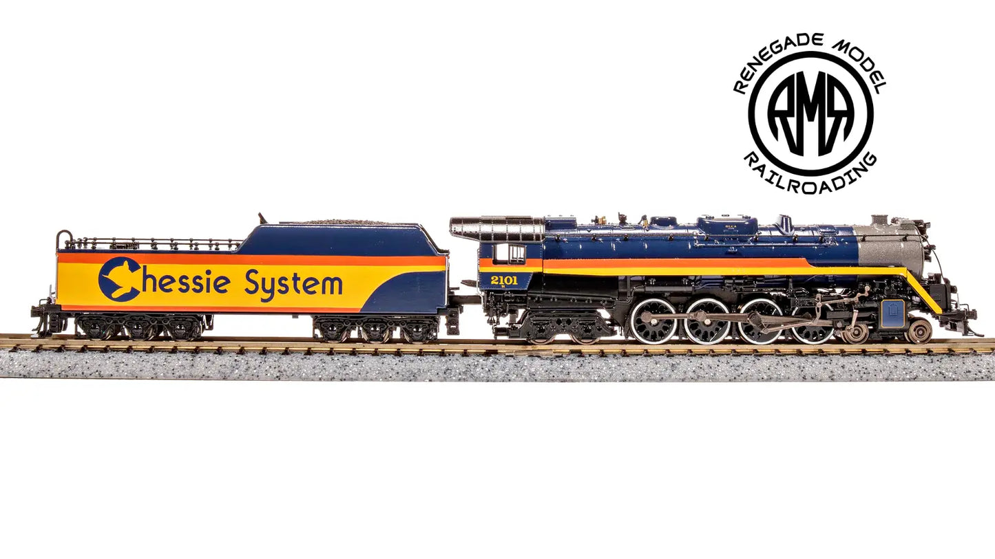 Broadway Limited 7406 N Reading T1 4-8-4 Chessie #2101 Paragon4 Snd DC DCC Smoke