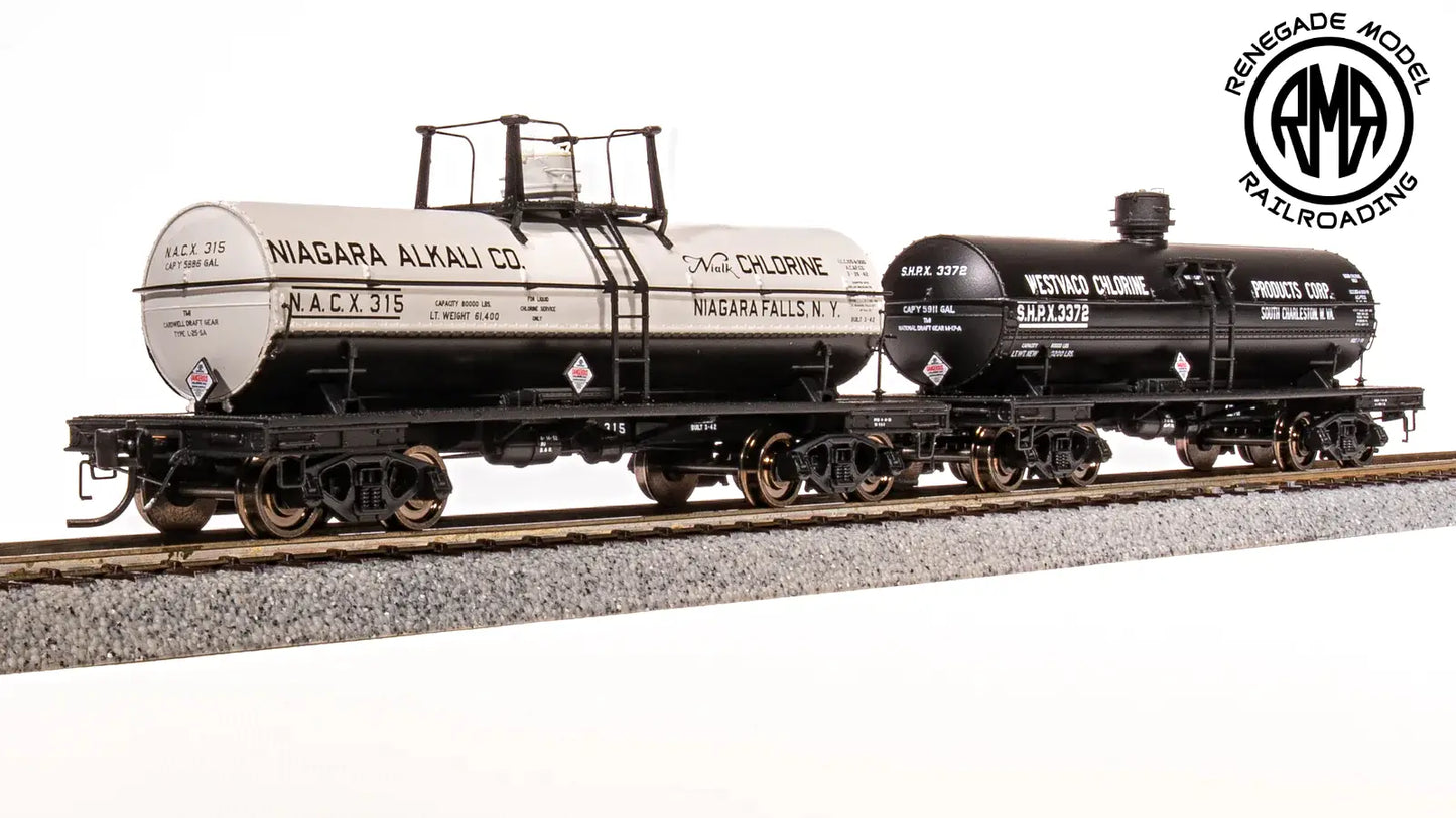 Broadway Limited 7663 HO Niagara Alkali Westvaco 1950's 6000 Gallon Set of 2