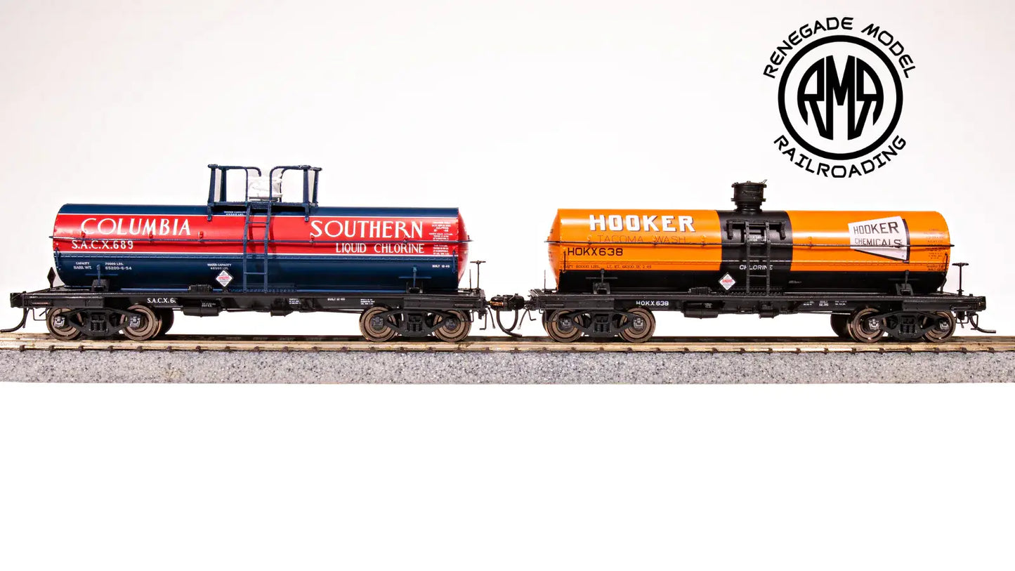 Broadway Limited 7667 HO Columbia Southern Hooker 1950 6000 Gallon Tank Set of 2