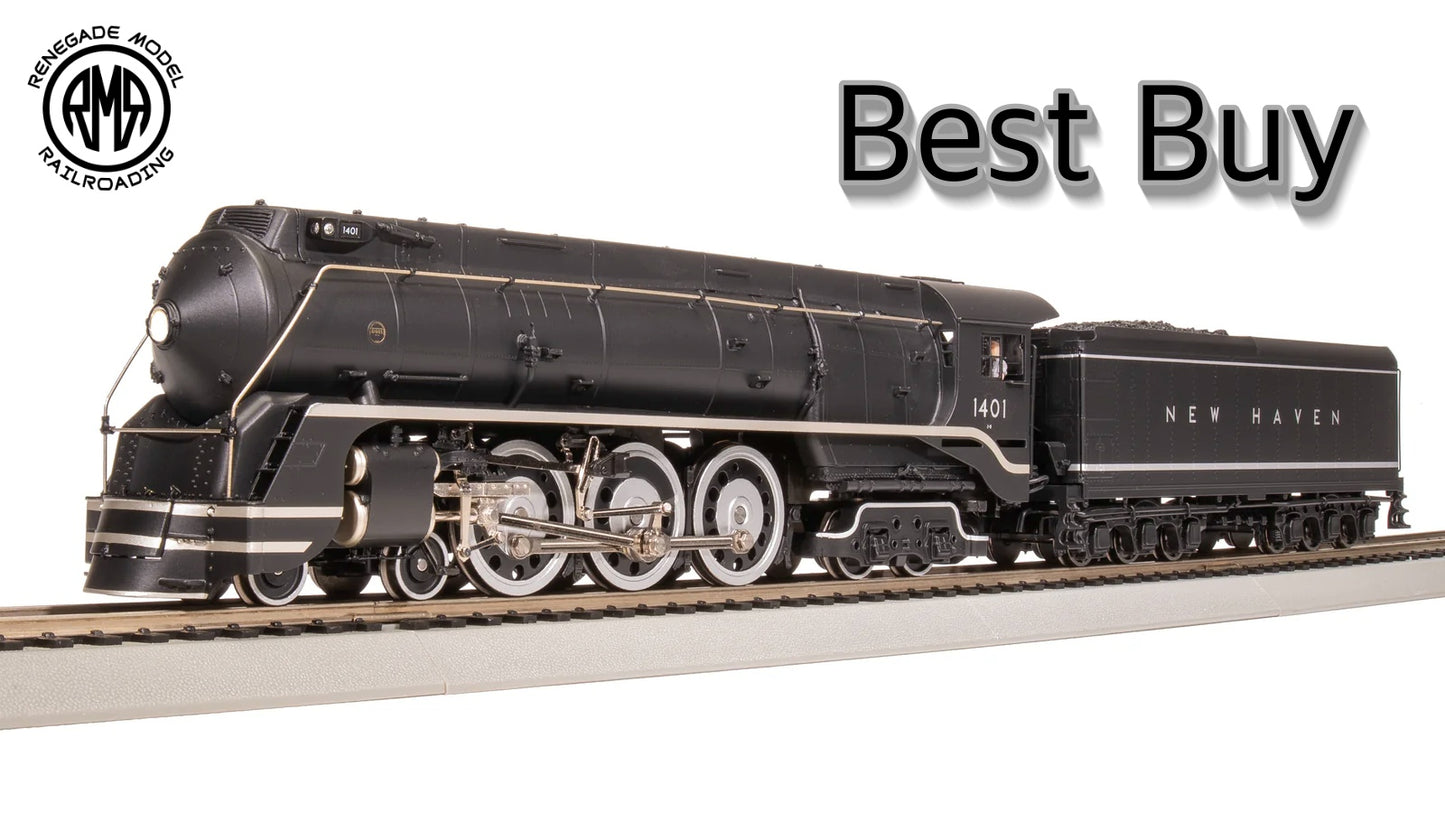 Broadway Limited 7870 HO Haven I5 #1401 Mcginnis Paragon 4 Sound DC DCC Smoke Block Letters