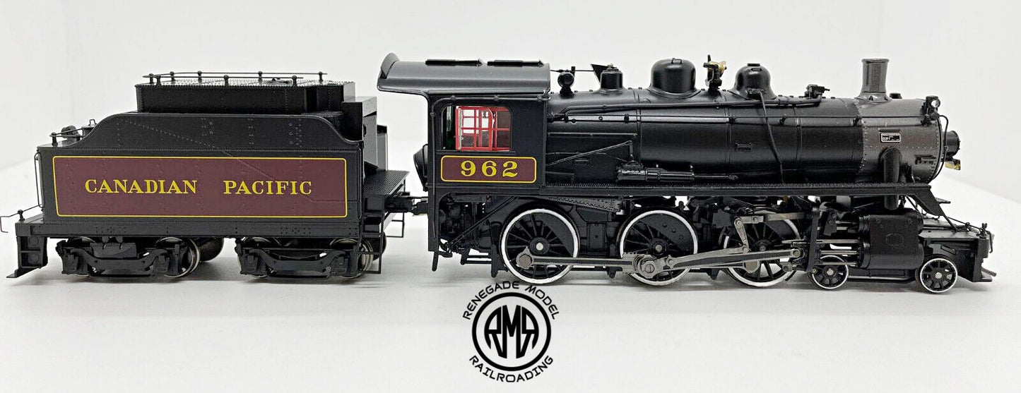 Rapido 602510 HO CPR Maroon D10j Class Steam Locomotive DCC/Sound #962