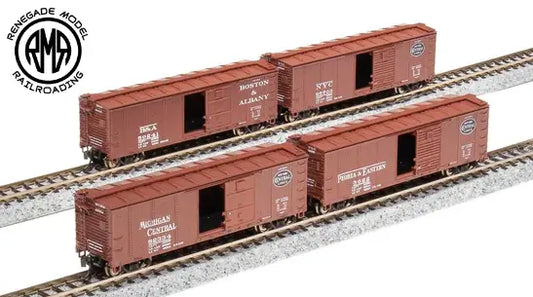 Broadway Limited N NYC 40' Steel Boxcar Variety 4pk A 1930's