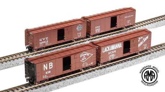 Broadway Limited N NYC 40' Steel Boxcar Variety 4pk C