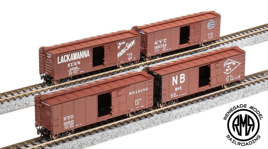 Broadway Limited N NYC 40' Steel Boxcar Variety 4pk D