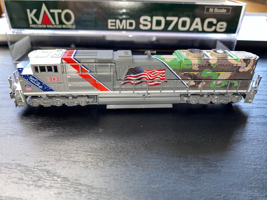 Kato 1761943DCC N Scale Union Pacific "The Spirit" SD70Ace 1943 Heritage DCC