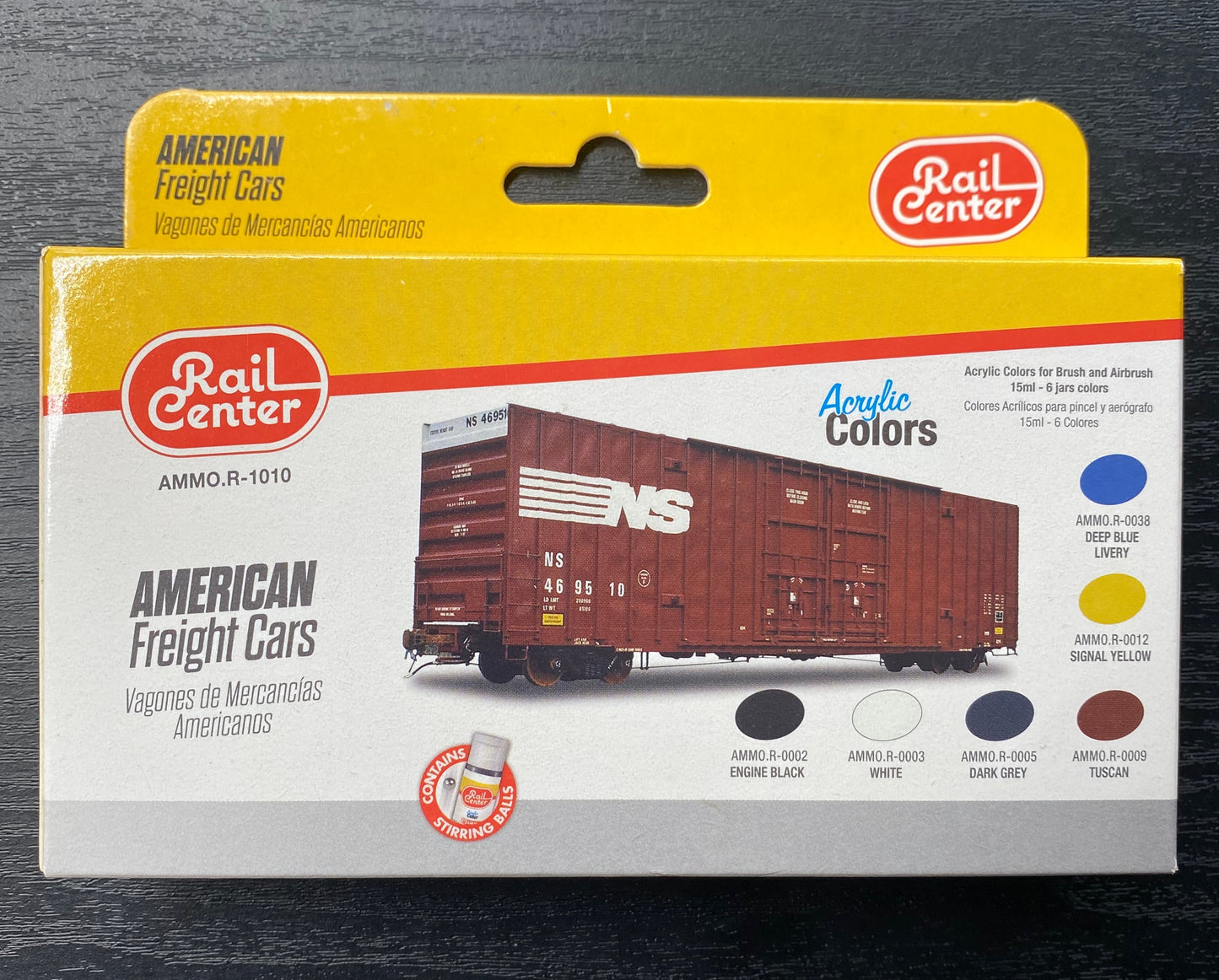 AMMO R-1010 American Freight Car Paint Set