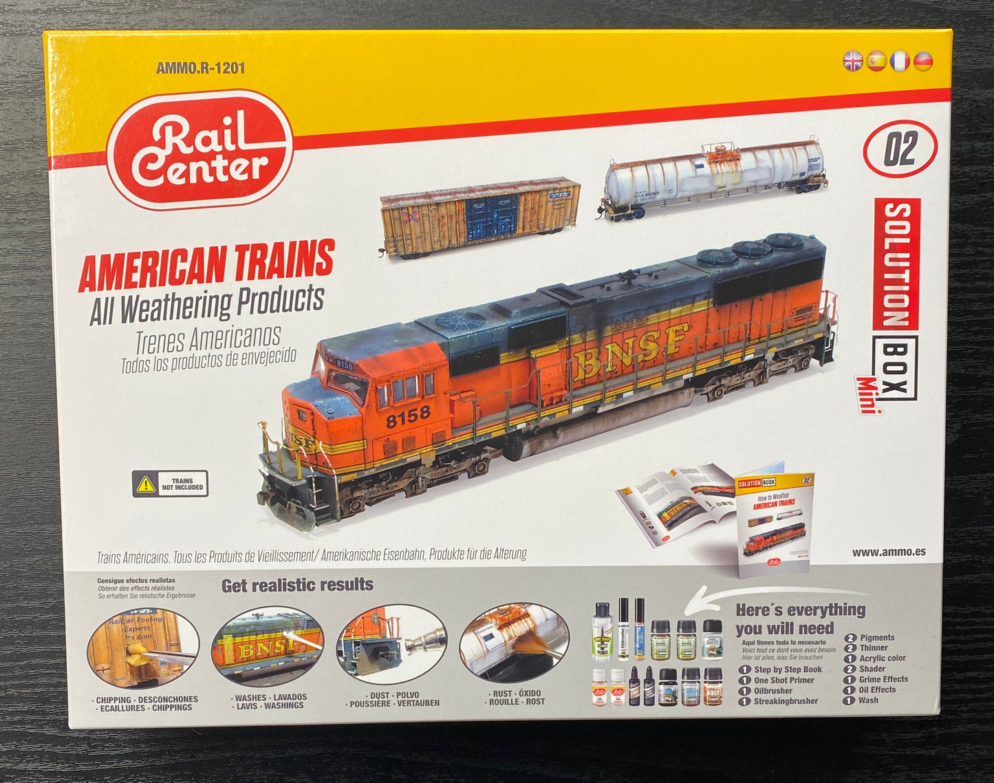 AMMO by Mig R1201 - American Trains All Weathering Products Solution Box