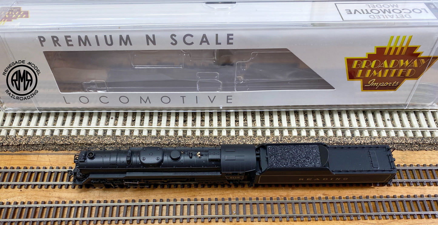 Broadway Limited 7401 N Reading T1 4-8-4 #2108 Paragon 4 Sound DC DCC Smoke