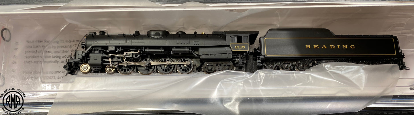 Broadway Limited 7401 N Reading T1 4-8-4 #2108 Paragon 4 Sound DC DCC Smoke