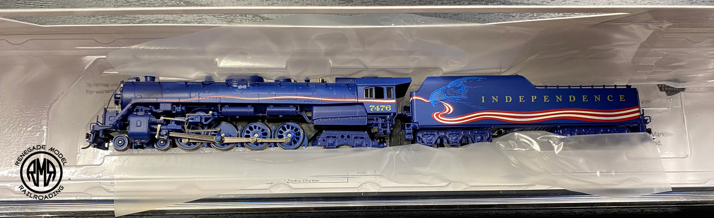 Broadway Limited 7411 N Reading T1 484 Independence Patriotic Paragon4 DCC Smoke