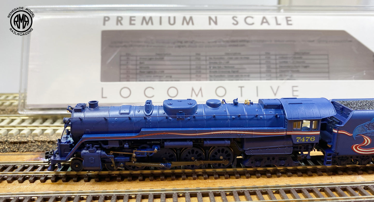 Broadway Limited 7411 N Reading T1 484 Independence Patriotic Paragon4 DCC Smoke