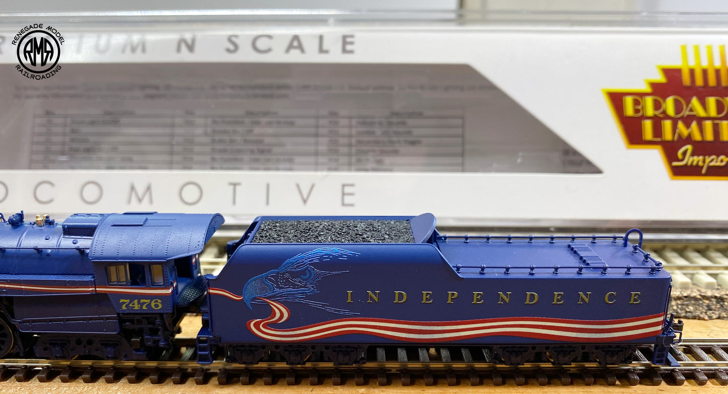 Broadway Limited 7411 N Reading T1 484 Independence Patriotic Paragon4 DCC Smoke