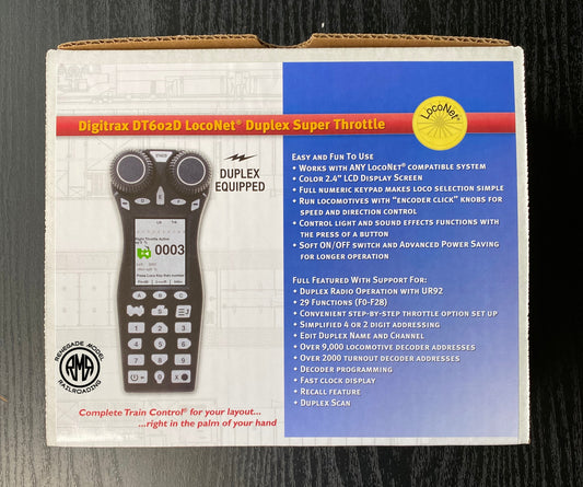 Digitrax DT602D Duplex Wireless Super Throttle Dual Control