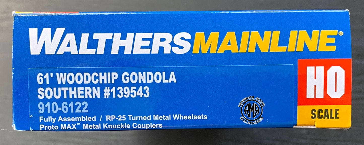 Walthers Mainline 910-6122 HO Scale Southern Railway 61' Wood Chip Gondola