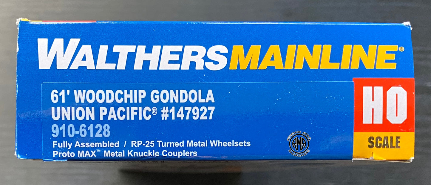 Walthers Mainline 910-6128 HO Scale Union Pacific 61' Wood Chip Gondola Freight