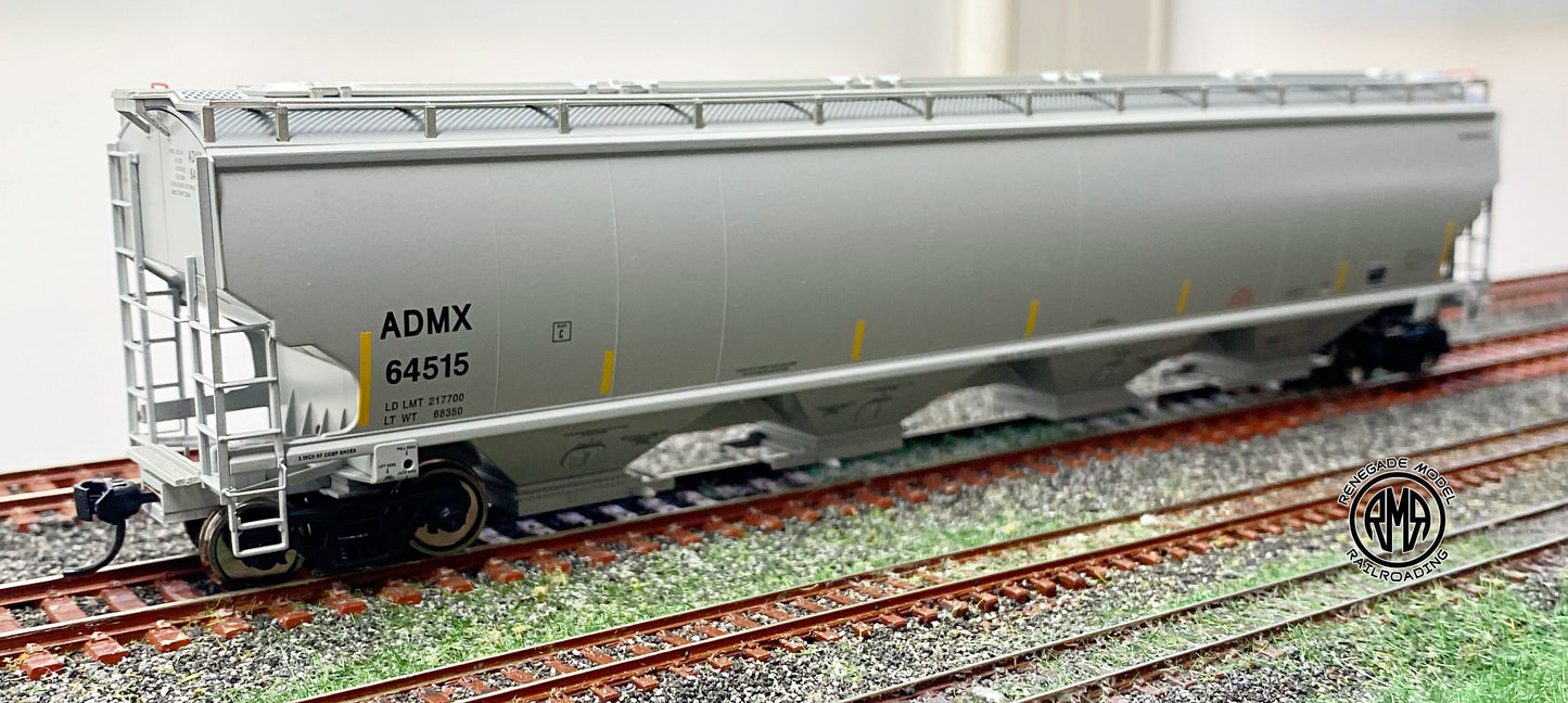 Walthers 920-110303 HO Scale ADMX 67' Trinity 6351 4-Bay Covered Hopper #64515