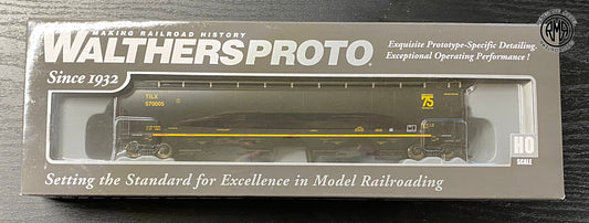 Walthers 920-110324 HO Scale TILX 67' Trinity 6351 4-Bay Covered Hopper #570005