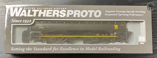 Walthers 920-110327 HO Scale TILX 67' Trinity 6351 4-Bay Covered Hopper #570057