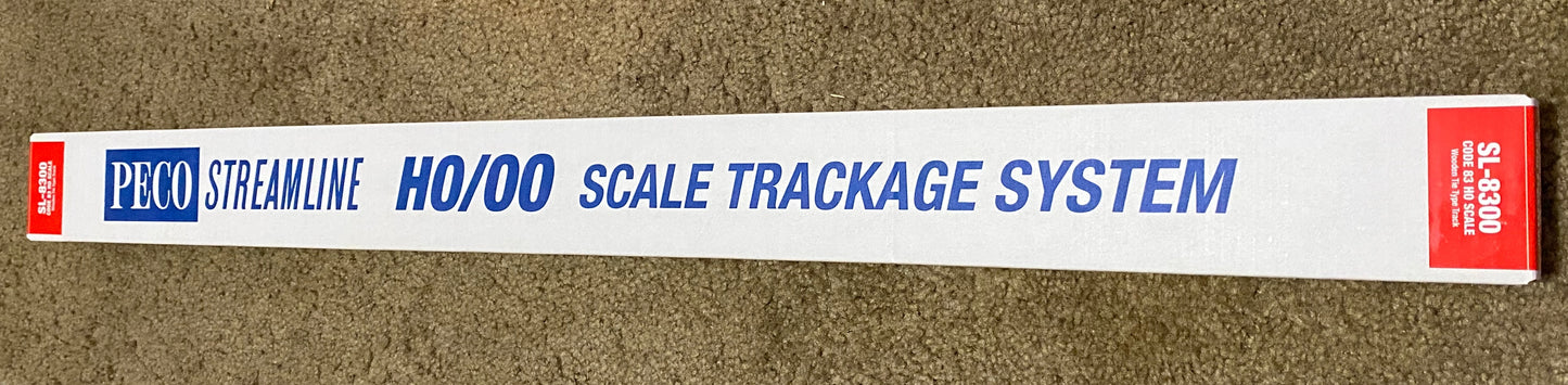 Peco HO Scale 25 SL-8300 Code 83 36'' Nickel Silver Flex Track Wood Ties 25Piece