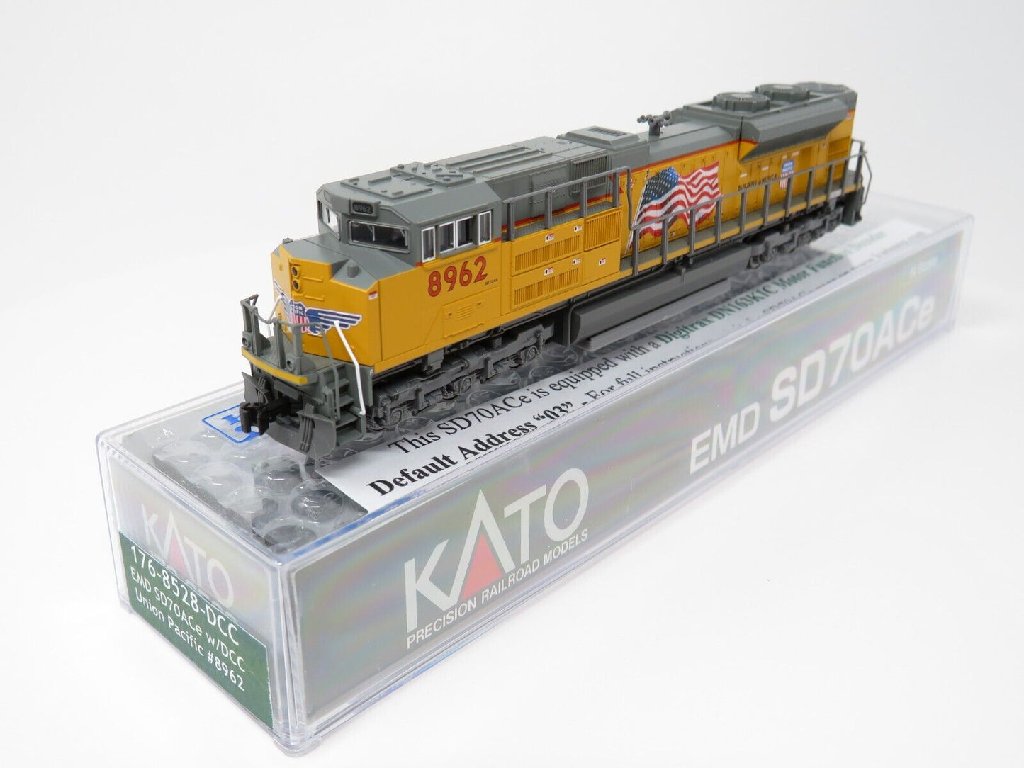 Kato 1768528DCC N Scale SD70ACe Union Pacific #8962 DCC