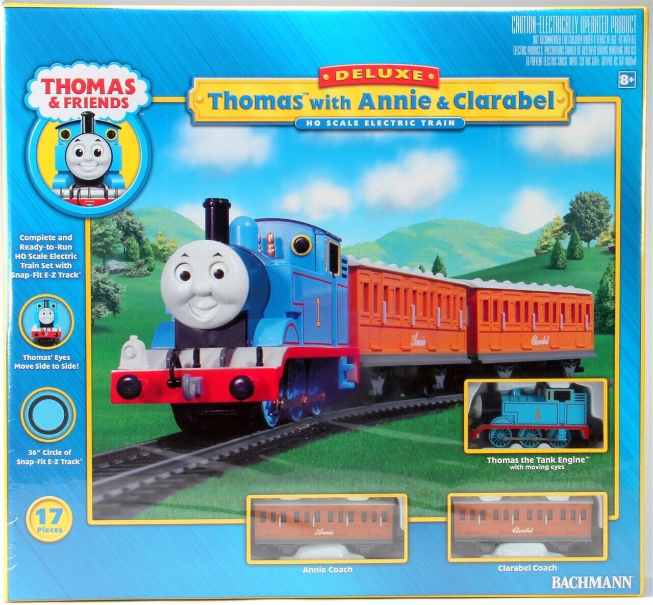 Bachmann 00642 HO Deluxe Thomas Annie & Clarabel E-Z Track Train Set