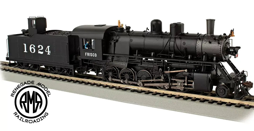 Bachmann 85403 HO Scale Frisco #1624 Decapod Locomotive DCC Wow Sound 2-10-0