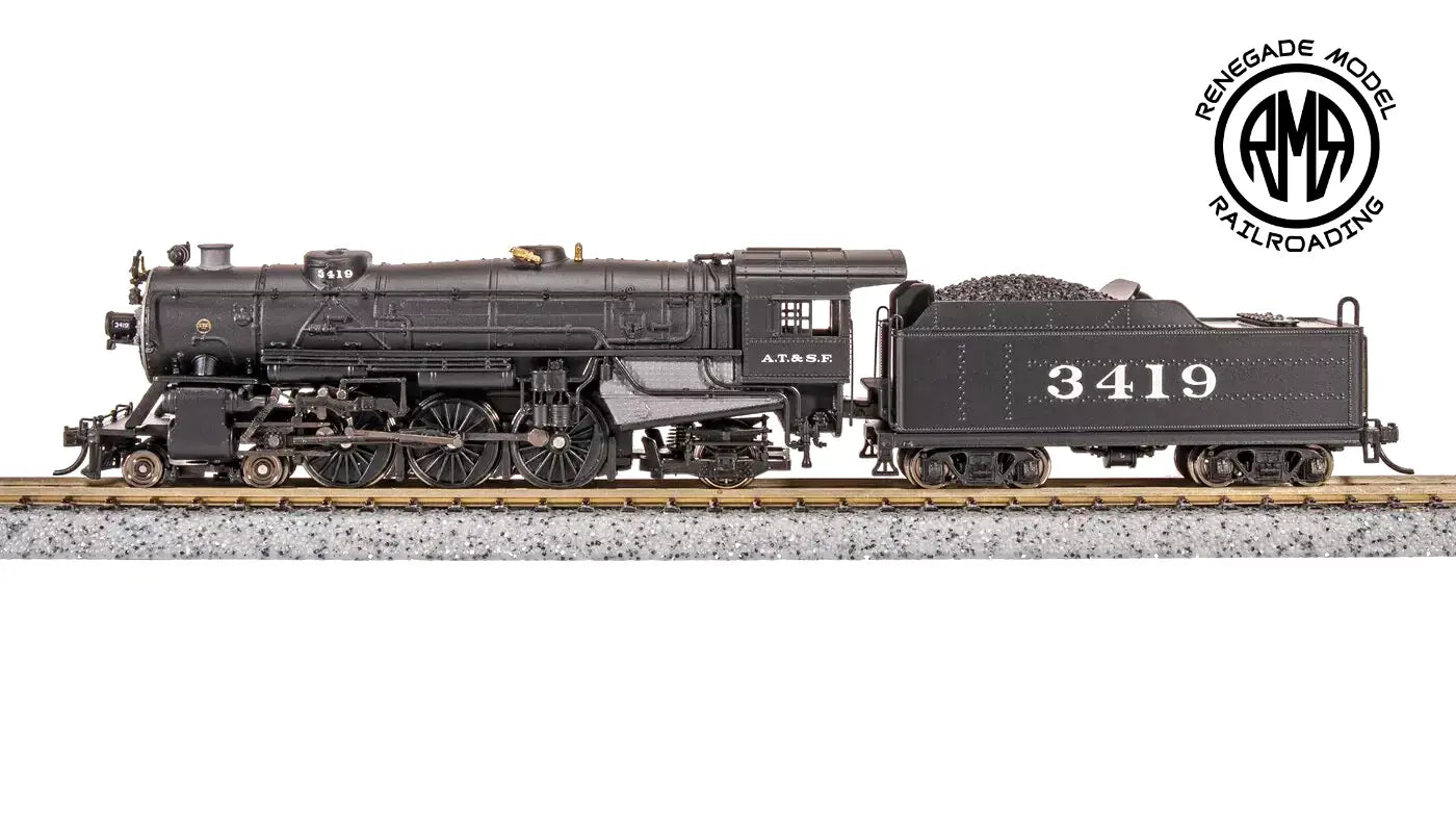 BLI 7980 N Heavy Pacific 4-6-2 ATSF #3419 Paragon4 Sound DCC DC