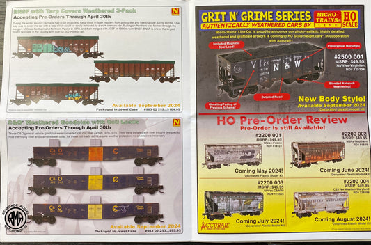 Micro Trains Ho Pre-Order