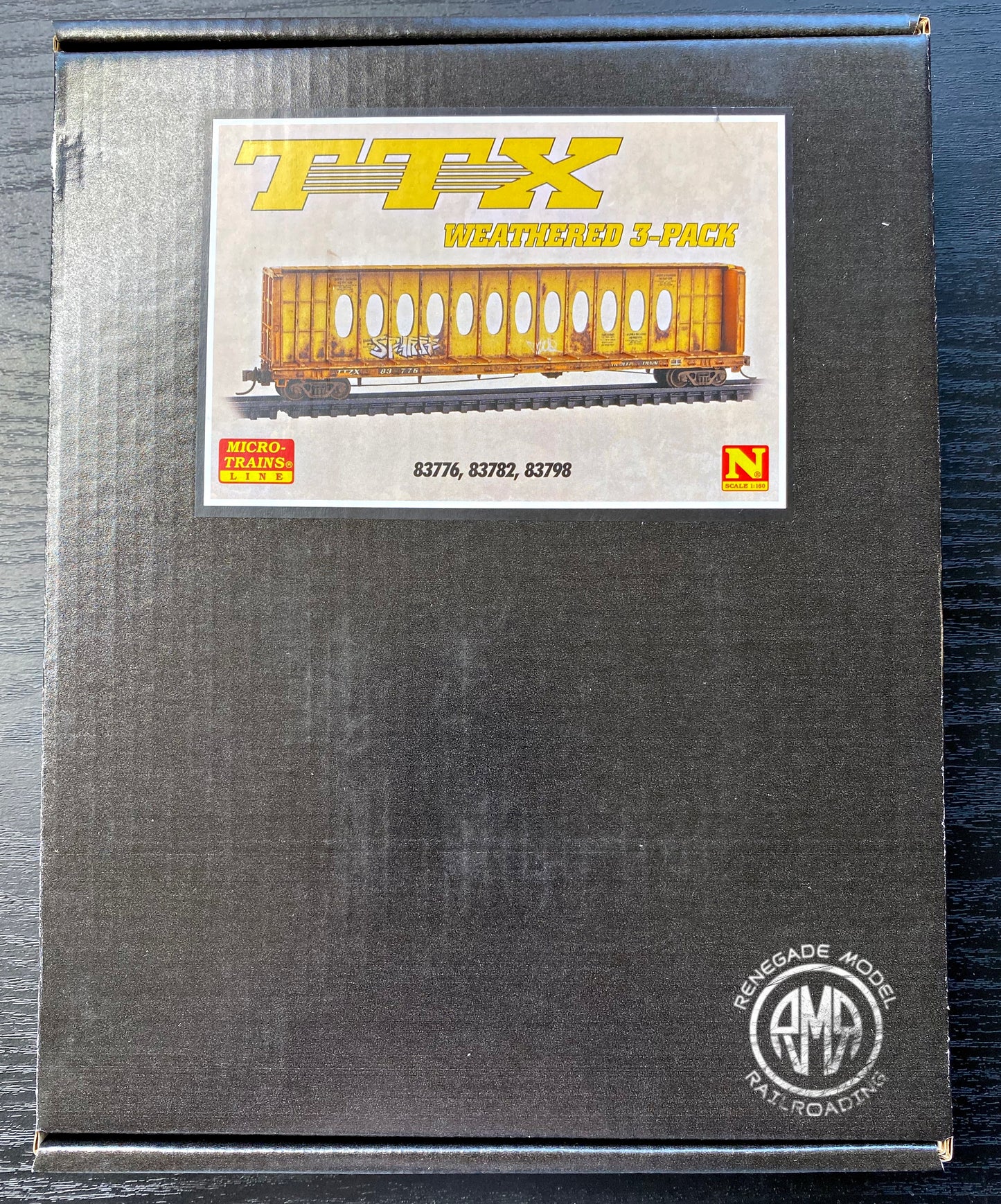 Micro Trains TTZX weathered 3-Pack JEWEL CASES N Scale 98305056