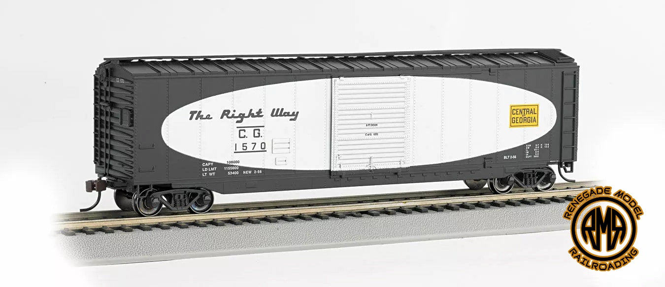 Bachmann 19401 HO 50' Sliding-Door Boxcar Central Of Georgia CG #1570