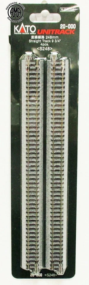 KATO 20-000 20 Packs N Scale Unitrack Straight (4 pcs) 248mm 9 3/4" S248 J