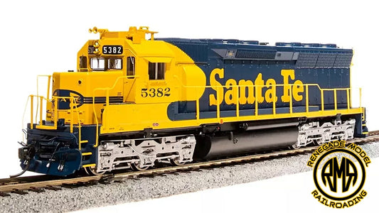 Broadway Limited 4282 HO EMD SD45 ATSF #5382 Yellow Bonnet Paragon4 Sound DC DCC