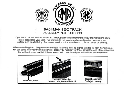 Bachmann HO Scale Nickel Silver EZ Track 46 X 91 Oval Set Model Railroad Trains