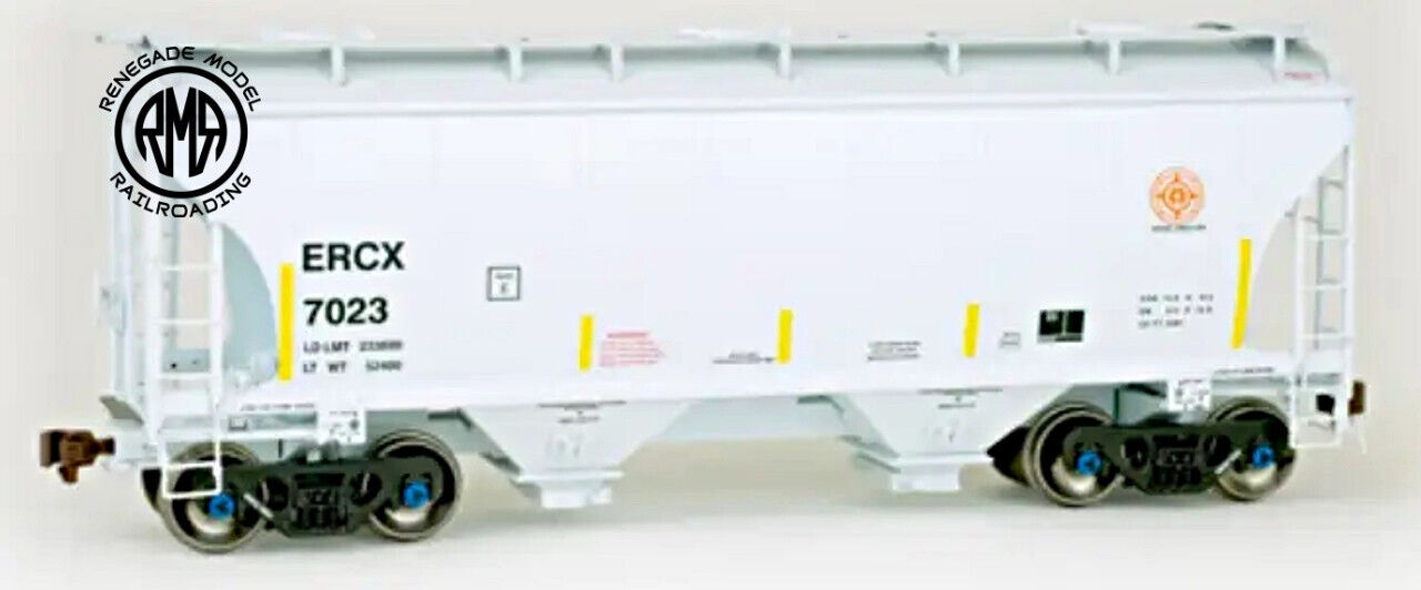 American Limited HO Scale Trinity ERCX 2 Bay Hopper #7024 ALM2004 Discontinued