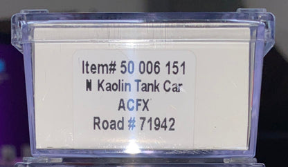 Atlas N Scale ACFX Kaolin Tank Car Master Line Pack of 4 Model Railroading