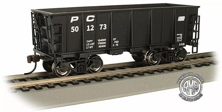 Bachmann HO Scale Ore Car Penn Central PC #501273 18607 6 Pack