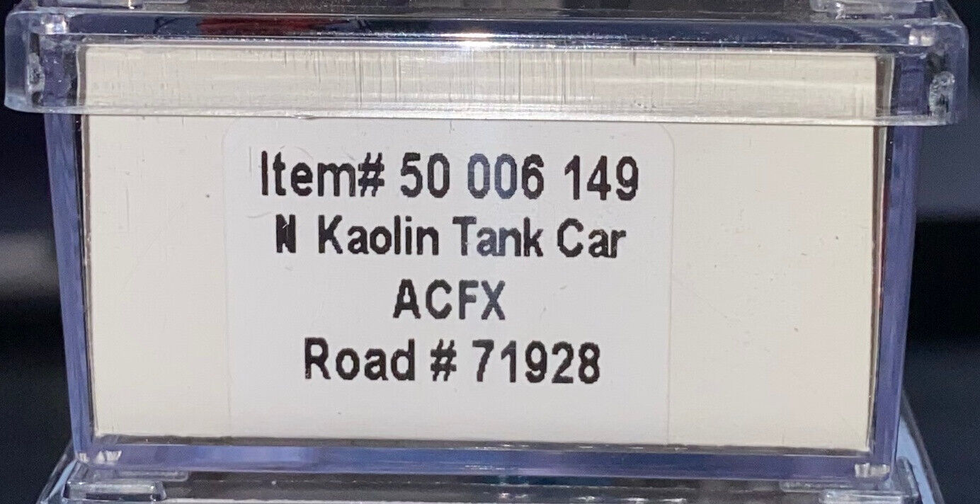 Atlas N Scale ACFX Kaolin Tank Car Master Line Pack of 4 Model Railroading