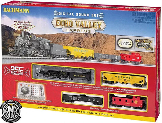 Bachmann 00825 HO Scale Echo Valley Express Train Set 3 Cars Sound DCC