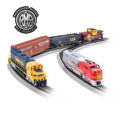 Bachmann 00501 HO Santa Fe Digital Commander Diesel Train Set DCC New