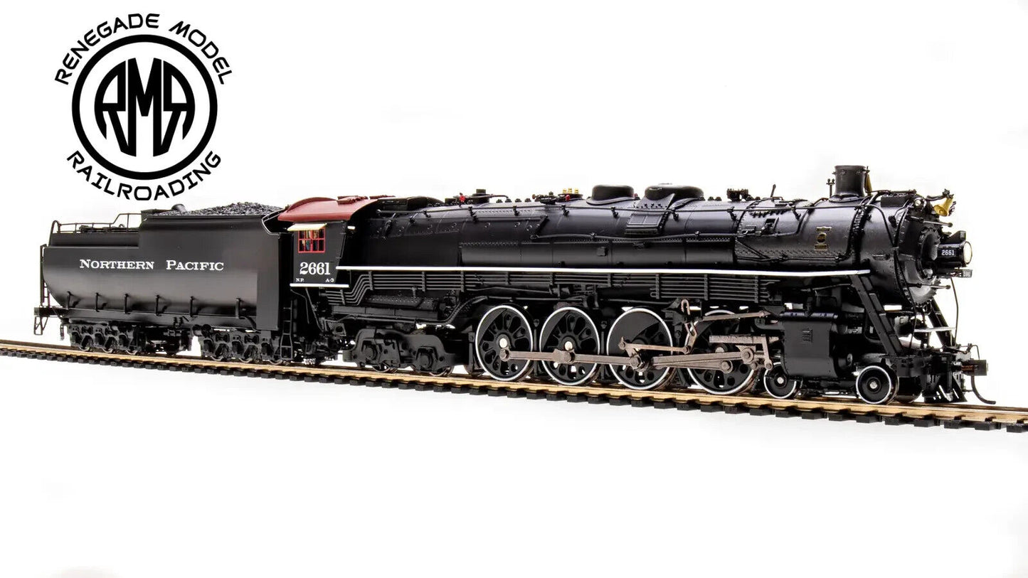 BLI HO 6962 Northern Pacific A-3 4-8-4 #2667 Black Boiler Paragon4 Sound DC DCC