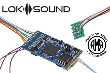 ESU 58410 LokSound V5 HO DCC/MM/SX/M4 Sound Decoder, NEM652 8-pin With Speaker