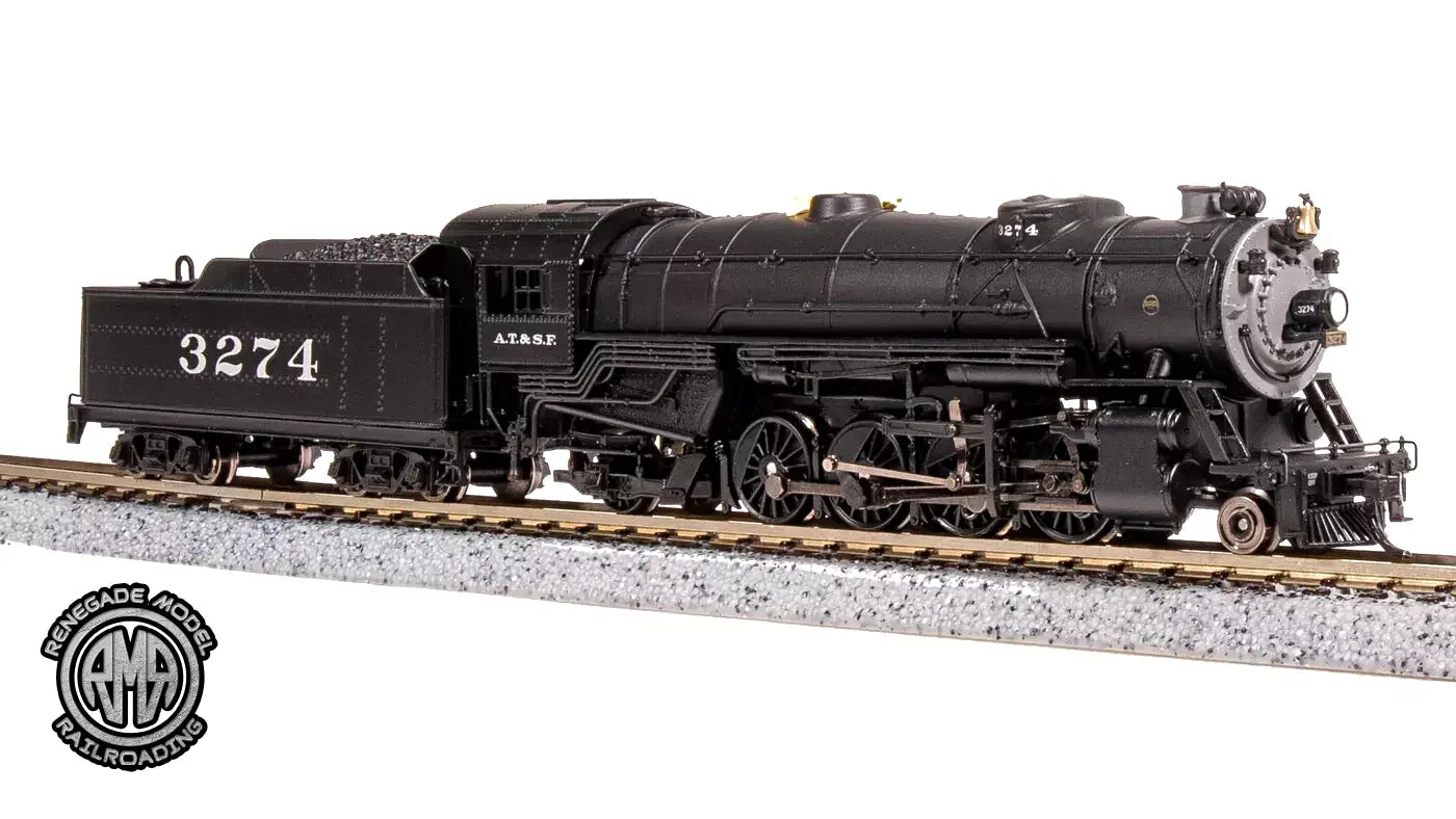 BLI 7830 N Scale USRA 2-8-2 Heavy Mikado ATSF #3274 Paragon 4 Sound DC DCC